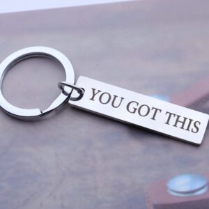 Jstud You Got This Inspiration Keychain Uplifting Personalized Birthday Gifts Keychain for Women Men Friends