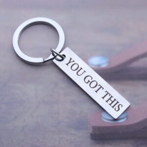 Jstud You Got This Inspiration Keychain Uplifting Personalized Birthday Gifts Keychain for Women Men Friends