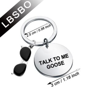 Funny Pilot Gift Flight Crew Gift Talk To Me Goose Keychain（Talk To Me k