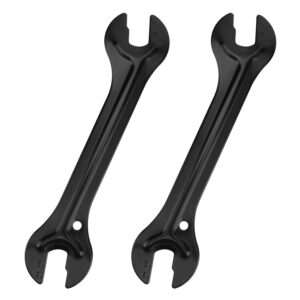 QKURT 2 PCS Bicycle Cone Spanner Hub Wrench, Bicycle Wheel Hub Axle Cone Adjuster Wrench Pedal Spanner Repair Tool