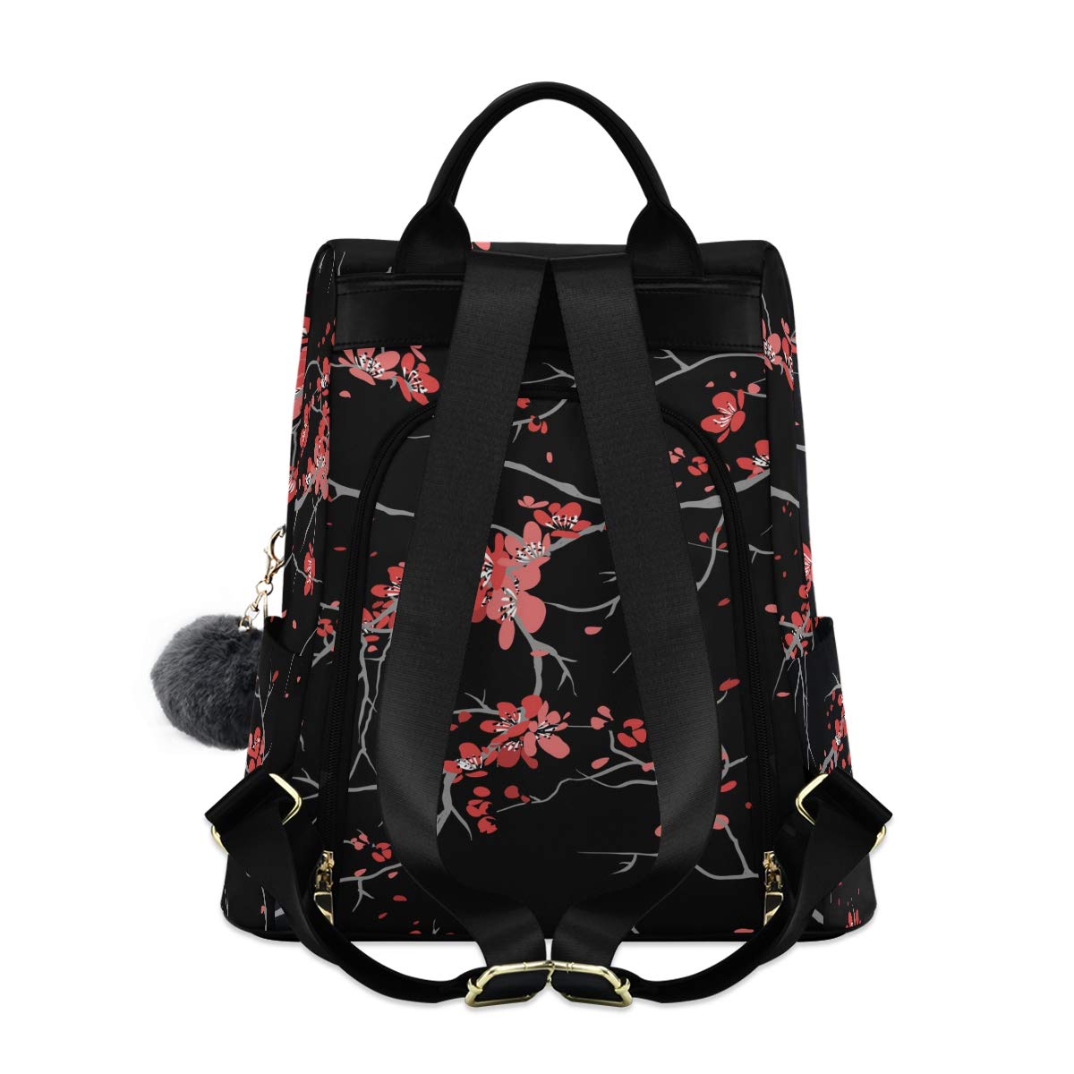 ALAZA Cherry Blossom Sakura Flower Floral Backpack Purse for Women Anti Theft Fashion Back Pack Shoulder Bag