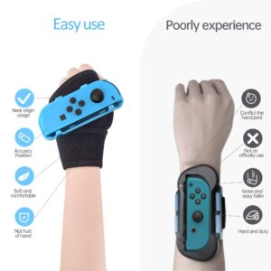 Wrist Strap for Switch Just Dance 2024 2023 2022 2021 2020 2019 Boxing Design (Free The Hands,Dance Freely with Rhythm) RedBlue