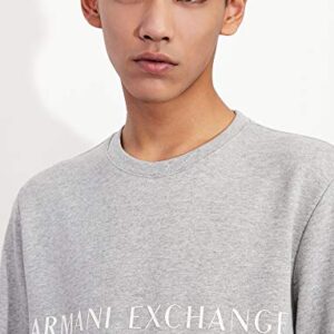 A | X ARMANI EXCHANGE Men's Pullover City Sweatshirt, Alloy Heather, S