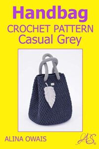 handbag crochet pattern: casual grey (bags crochet patterns)