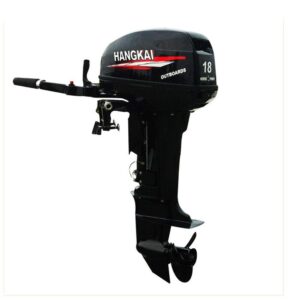 18hp outboard motors 2 stroke water-cooled short shaft outboard boat motor,246cc heavy duty boat motor fishing boat kayak engine with cdi air cooling system