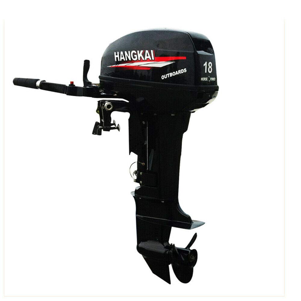 18HP Outboard Motors 2 Stroke Water-Cooled Short Shaft Outboard Boat Motor,246CC Heavy Duty Boat Motor Fishing Boat Kayak Engine with CDI Air Cooling System