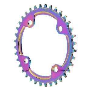 vgeby bike chainring 104bcd mountain bike positive negative tooth disc chain wheel chainring colorful plating color(38t)