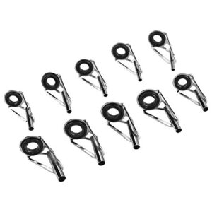 demeras 80pcs fishing rod guides fishing rod tip repair kit leo fishing rod rings tips set in 10 sizes replacement accessory