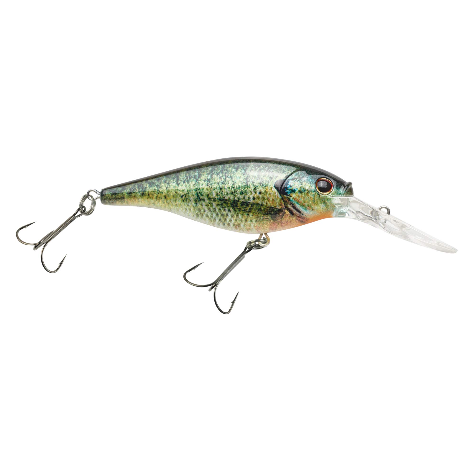 Berkley Flicker Shad Fishing Lure, HD Bluegill, 3/16 oz, 2in | 5cm Crankbaits, Size, Profile and Dive Depth Imitates Real Shad, Equipped with Fusion19 Hook