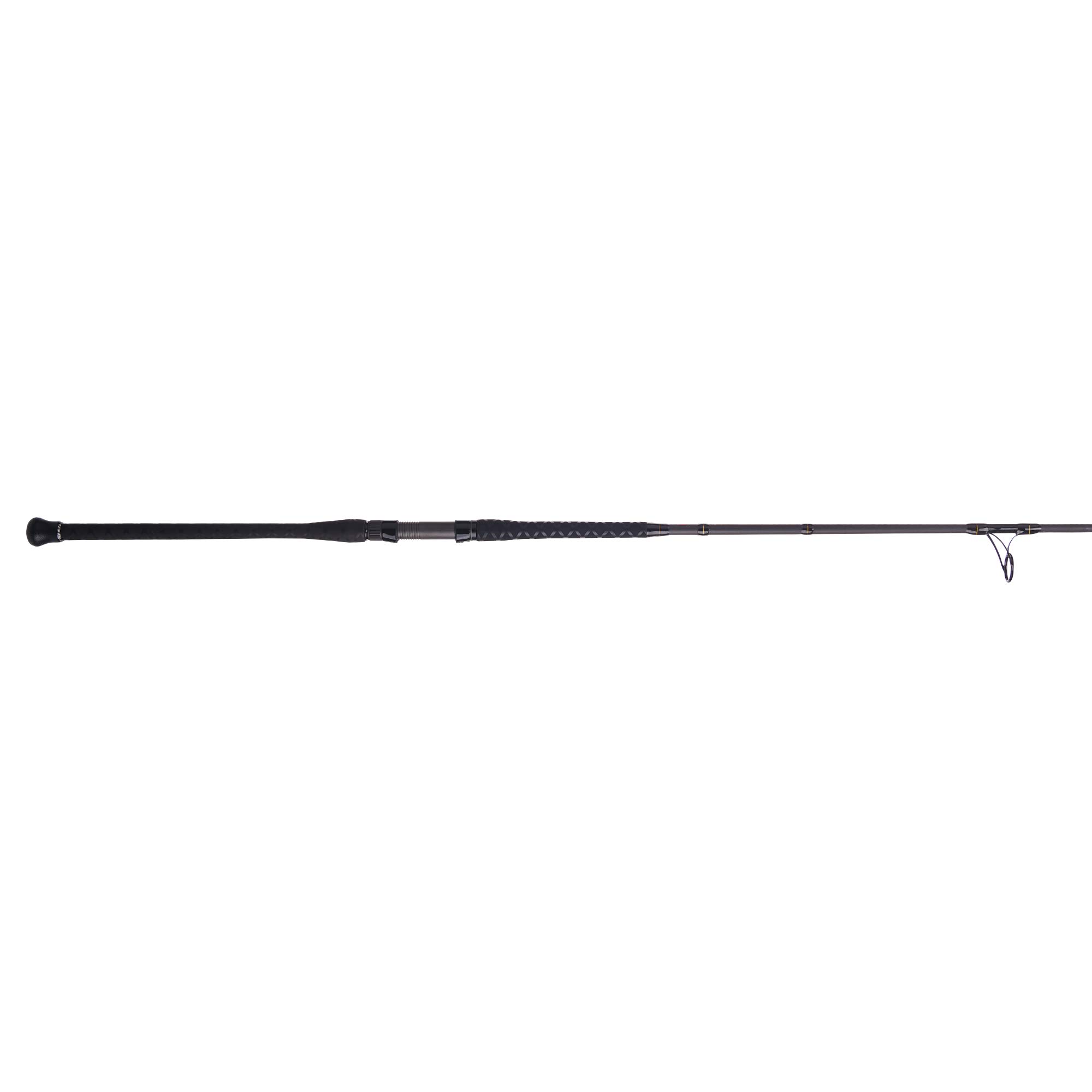 PENN Squadron III 8’ Surf Spinning Fishing Rod; 2-Piece, 12-20lb Line Rating, Medium Rod Power, Moderate Fast Action, 3/4-3 oz. Lure Rating, Titanium/Red/Gold