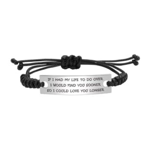 ABNTY If I Had My Life To Do Over I Would Find You Sooner, Bracelet for Soulmate Lover Gifts