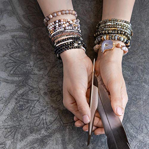 Scout Curated Wears - Women's Stone Wrap Bracelet & Necklace - Pyrite/Gold - Stone of Positive Energy