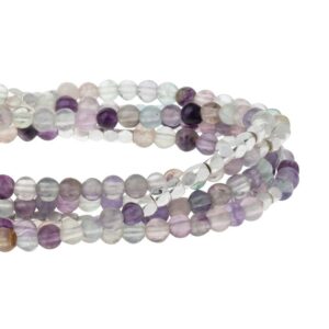 Scout Curated Wears - Women's Stone Wrap Bracelet & Necklace - Fluorite - Stone of Brilliance