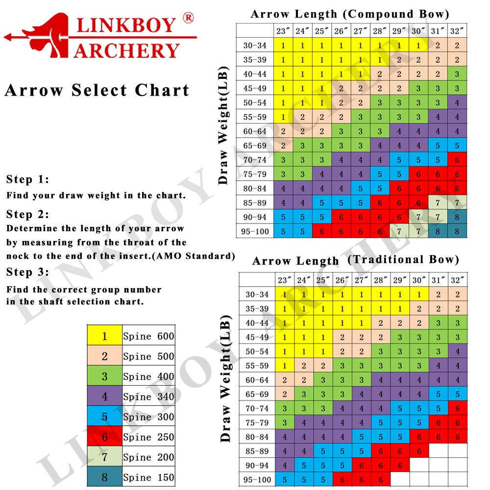 Linkboy Archery Carbon Arrows Hunting Practice Target Arrows Fluorescent Blue with Removable Tip for Compound Recurve Long Bows, Spine 500/32inch, Pack of 12PCS