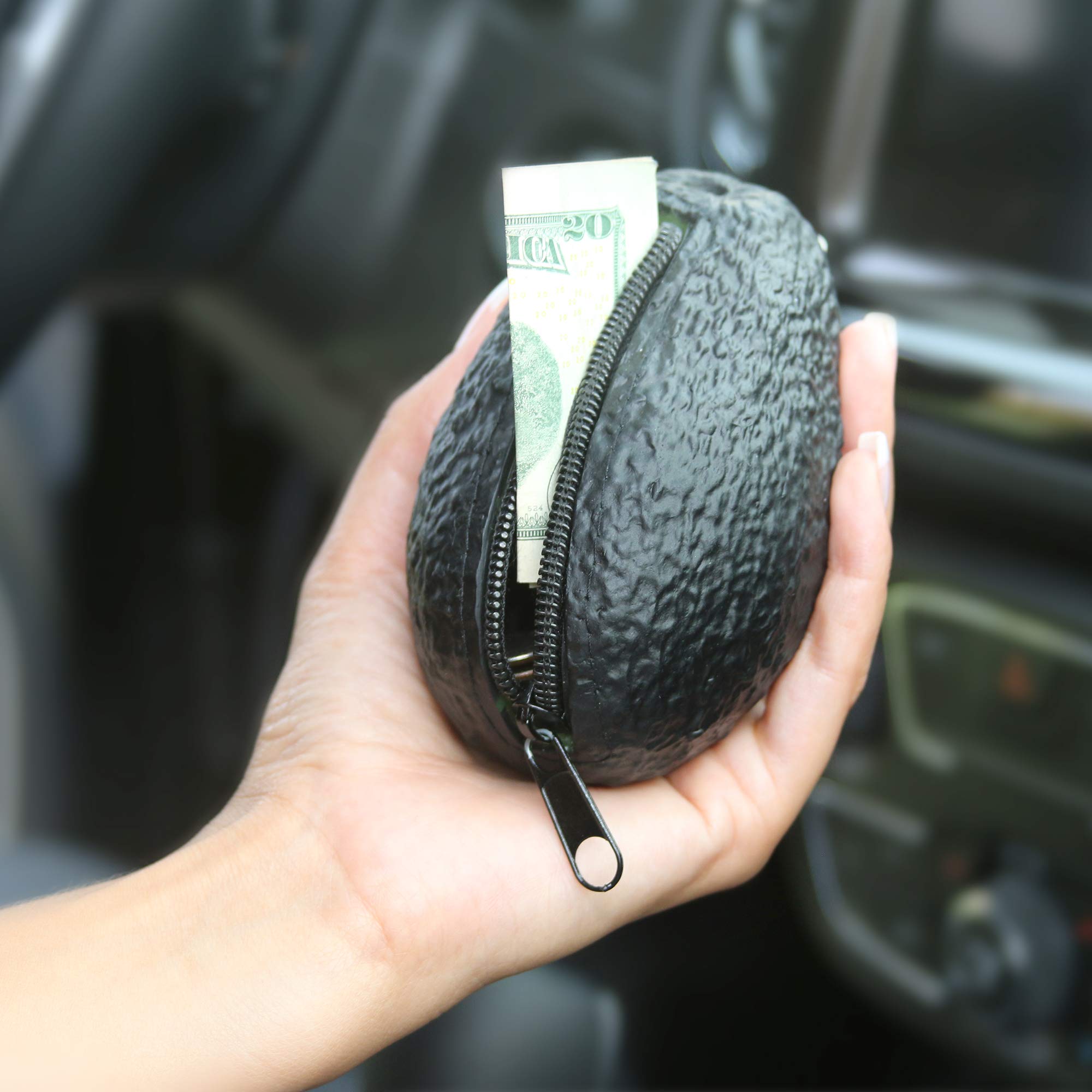 Avocado Coin Purse Pouch | Realistic Looking Avocado Wallet | Funny Novelty Gifts For Avocado Lover | Avocado Decor Decorations Accessories