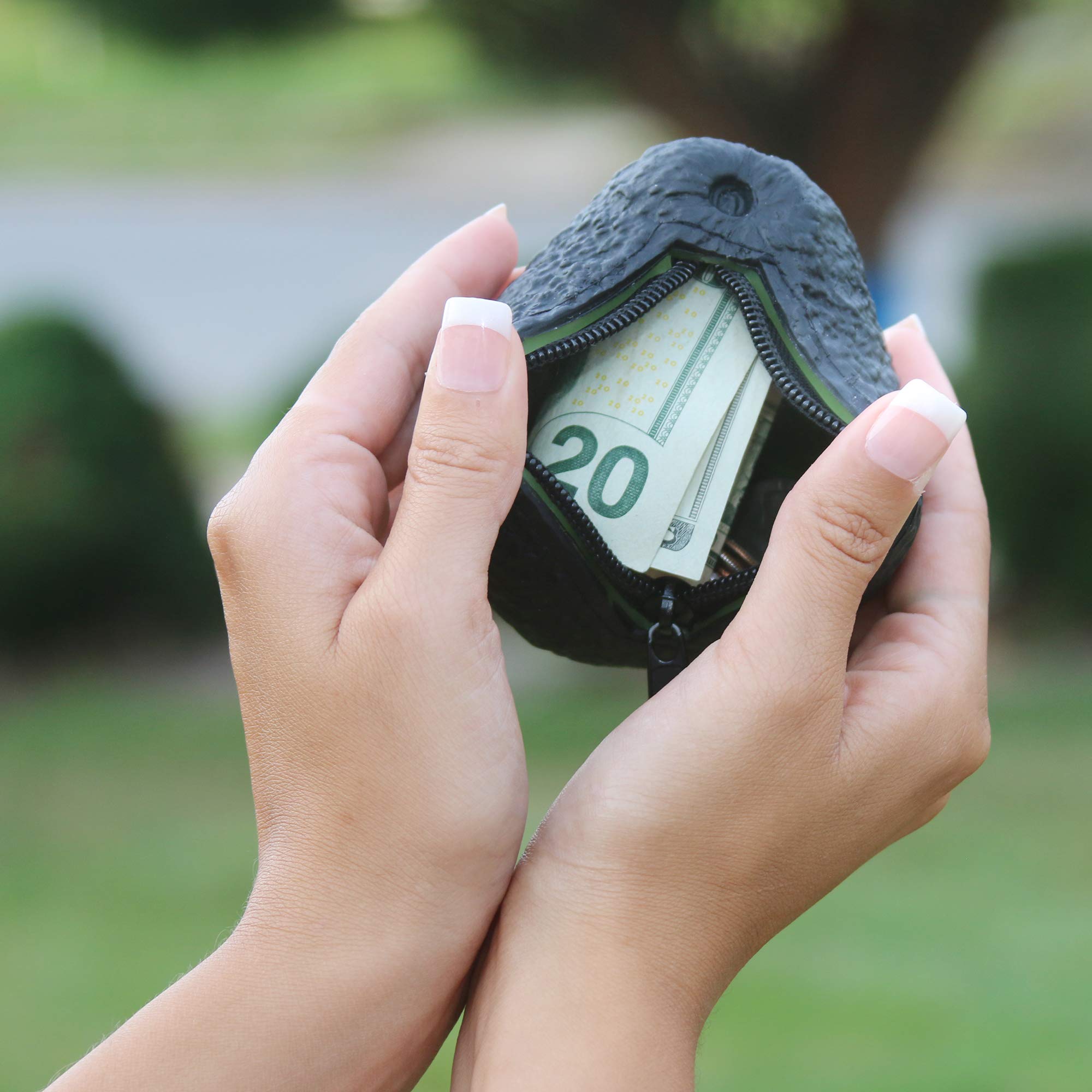 Avocado Coin Purse Pouch | Realistic Looking Avocado Wallet | Funny Novelty Gifts For Avocado Lover | Avocado Decor Decorations Accessories