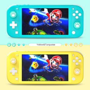 Daydayup Switch Case Compatible with Nintendo Switch Lite with 2 Pack Screen Protector & 6 Pcs Thumb Grip, 20 Game Cartridges Hard Shell Travel Carrying Switch Lite Console & Accessories, Black