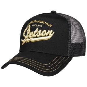 stetson since 1865 trucker cap men black one size