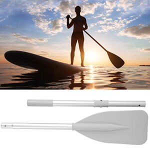 Keenso 2Pcs Inflatable Dinghy Oars, Silver Dinghy Paddle Boat Durable Paddles Plastic for Boat Canoe Water Marine Sports Rowing