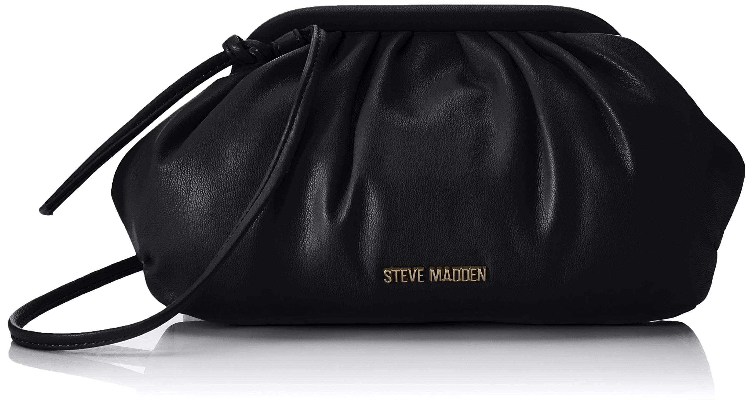 Steve Madden womens Steve Madden NIKKI Clutch Crossbody, Black, One Size US