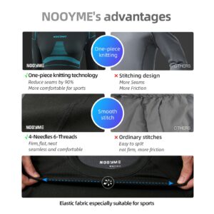 NOOYME Thermal Underwear for Women Long Johns for Women, Base Layer Women Black-blue