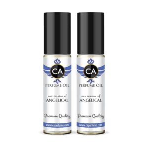 ca perfume impression of thierry m. angelical for women replica fragrance body oil dupes alcohol-free essential aromatherapy sample travel size concentrated long lasting attar roll-on 0.3 fl oz-x2