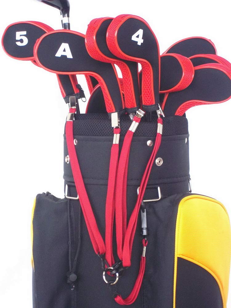 Stop Losing Golf Head Covers - A99Golf Leash Strap 4 III with Bag Strap (Red)