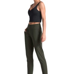 Dragon Fit Joggers for Women with Pockets,High Waist Workout Yoga Tapered Sweatpants Women's Lounge Pants (Medium, Joggers78-Dark Olive)