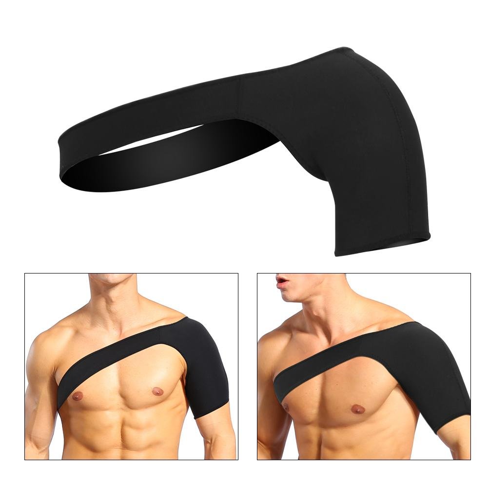 Brrnoo Shoulder Support Strap, Shoulder Brace for Women Men Rotator Cuff, Adjustable Compression Shoulder Brace for Torn Rotator Cuff and Other Shoulder Injuries Fit Sleeve Wrap Men Women