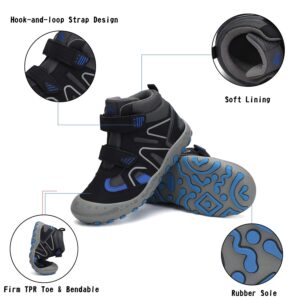 Mishansha Boys Hiking Boots Walking Running Girls Ankle Sneaker Trekking Lightweight Breathable Casual Kids Shoes Black little kid 1