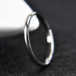 SEniutarm Engagement Love Rings Wedding Bands Couple Fashion Plating Titanium Steel Finger Ring Party Jewelry Accessory Gift for Women/Girl Finger Rings DIY Jewelry Gifts - Black Us10