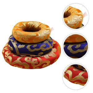 3pcs Buddhist Sound Bowl Pad Tibetan Singing Bowl Mat Singing Bowl Cushion Tibetan Bowl Cushion