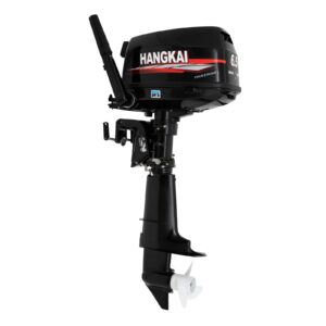 outboard motor, 6.5hp 4 stroke boat engine motor water cooling & cdi for fishing aquaculture outdoor adventure boat