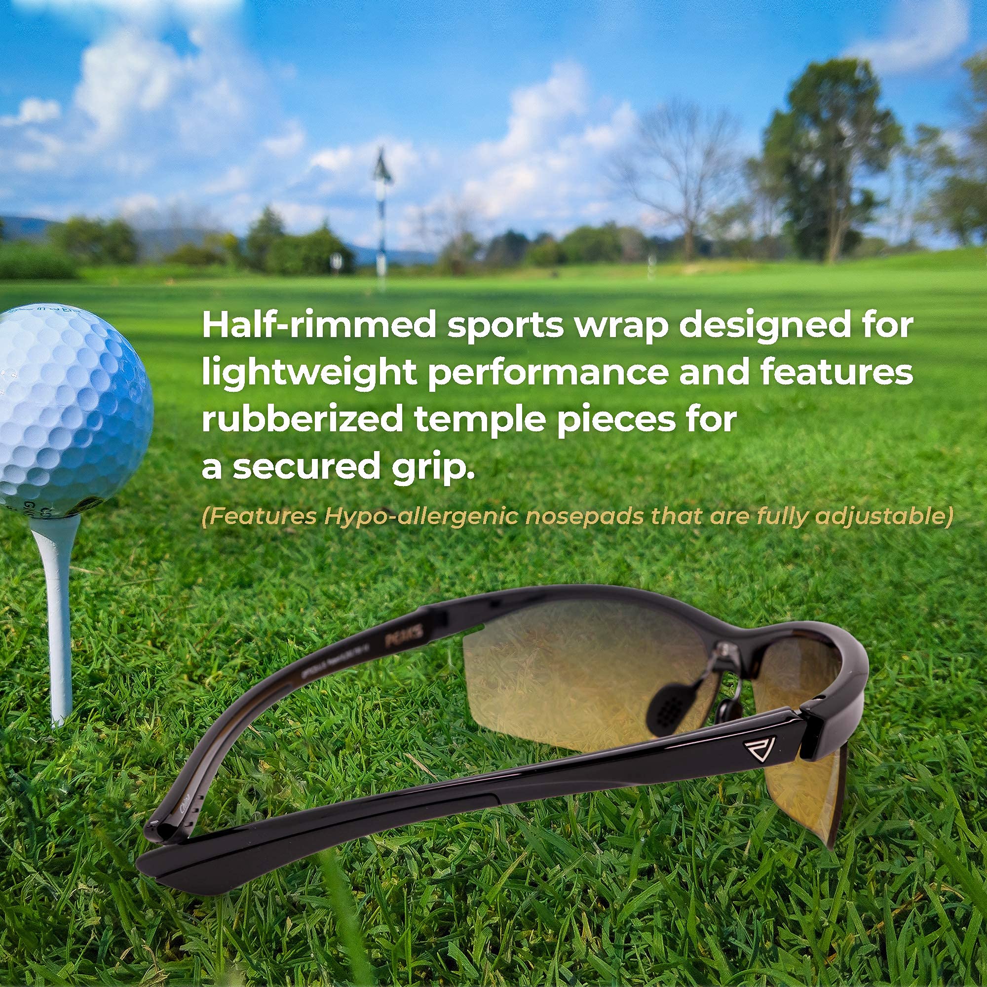 PeakVision Non-Polarized Golf Sunglasses For Men & Women - Best Golf & Sport Sunglasses