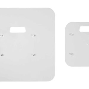 Rockville Top+Bottom Totem Plates to Make RTP32B/RTP82B into White Stands