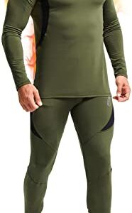 romision Thermal Underwear for Men, Fleece Lined Long Johns Hunting Gear Base Layer Top Bottom Set for Cold Weather