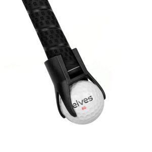 elves golf ball retriever -4-prong pick up grabber back saver claw put on putter grip,golf accessories