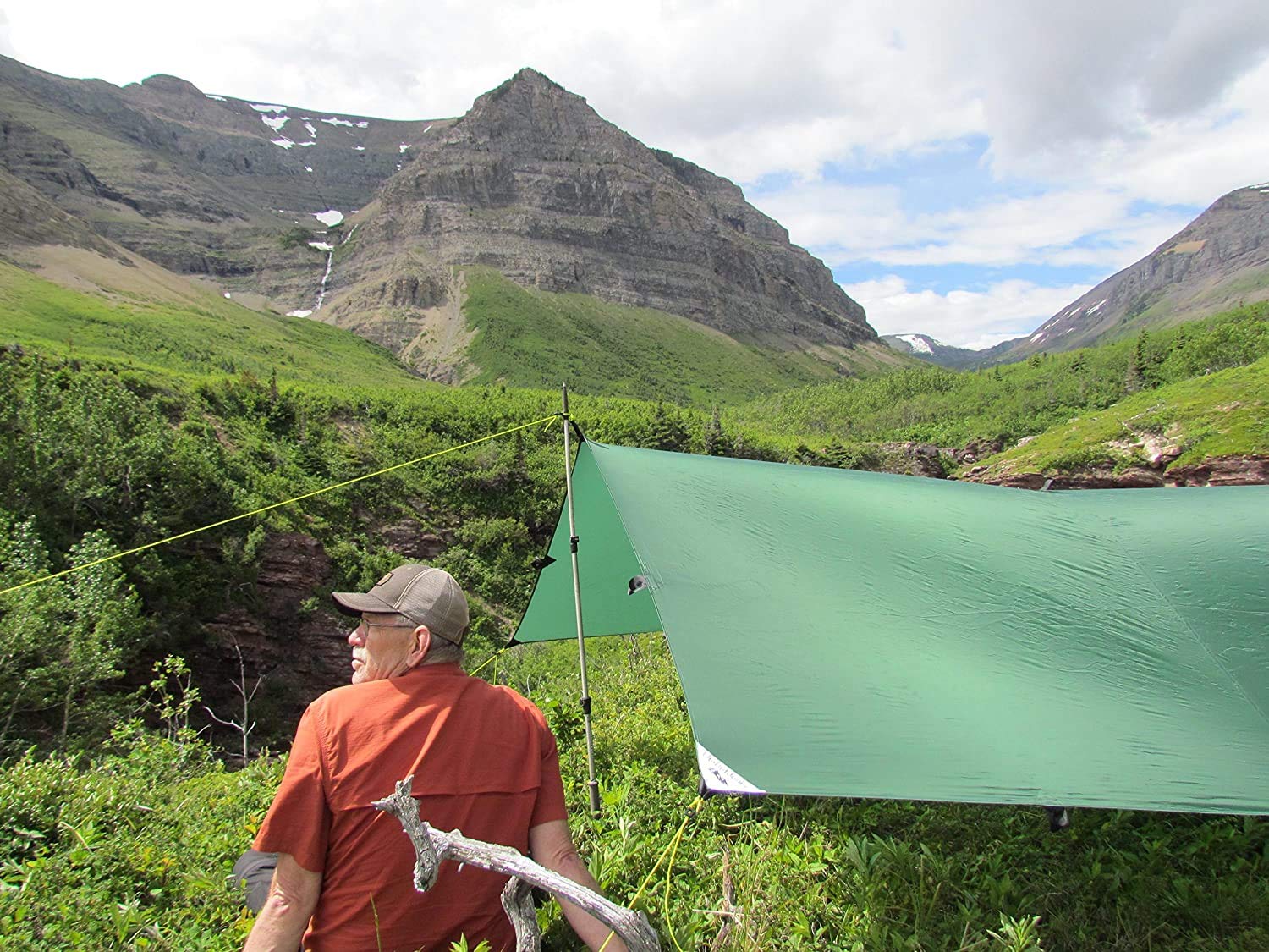 LiteOutdoors Silnylon Tarp - 16.9 Oz. 10' x 12' - Ultralight Backpacking Tarp or Hammock Tarp (Grey, 10' x 12')