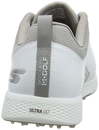 Skechers mens Elite 4 Waterproof Golf Shoe, White/Gray Victory, 10 Wide US