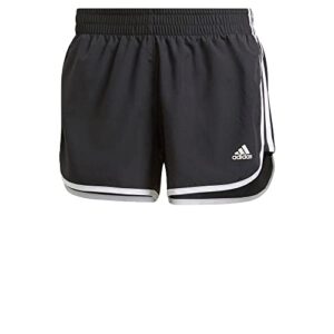 adidas Women's Marathon 20 Shorts, Black/White, X-Large