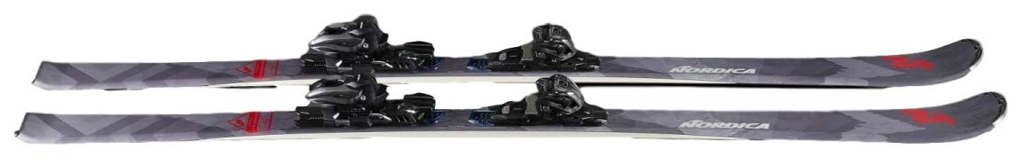 NORDICA Men Navigator 75 Ca with Tp2 Compact 10 Fdt Binding Skis, Color: Black/Red, Size: 162 (0A0288SA001-162)