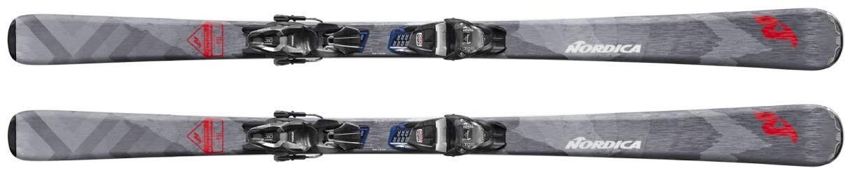 NORDICA Men Navigator 75 Ca with Tp2 Compact 10 Fdt Binding Skis, Color: Black/Red, Size: 162 (0A0288SA001-162)