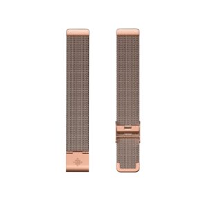 fitbit inspire 2, stainless steel mesh, rose gold stainless steel, one size