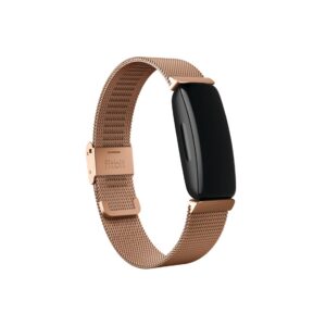 Fitbit Inspire 2, Stainless Steel Mesh, Rose Gold Stainless Steel, One Size