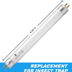 2 Pack 6 Watt Replacement Bulbs F6T5/BL Fluorescent Tube G5 Base 9 inch Full Length Replacement for DT2000XL and DT2000XLP and DT3012