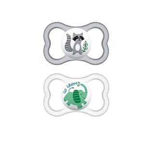 MAM Air Baby Pacifier, for Sensitive Skin, Sterilizer Case,Unisex, 16+ Months (Pack of 2)