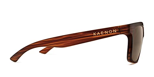 Kaenon Unisex Clarke Polarized Sunglasses, Hazelnut