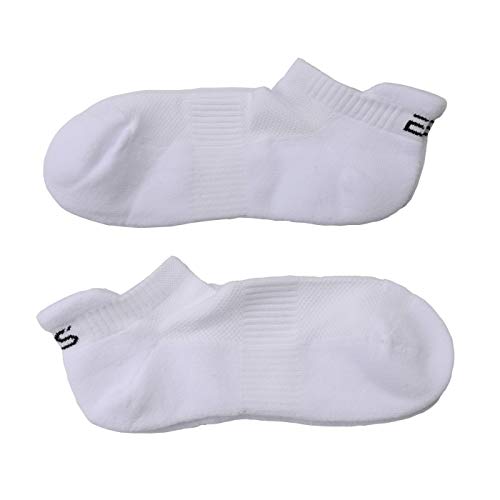 EVERSWE 6 Pairs Ankle Athletic Running Socks Low Cut Sports Tab Socks for Men and Women (White, S)