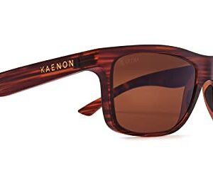 Kaenon Unisex Clarke Polarized Sunglasses, Hazelnut