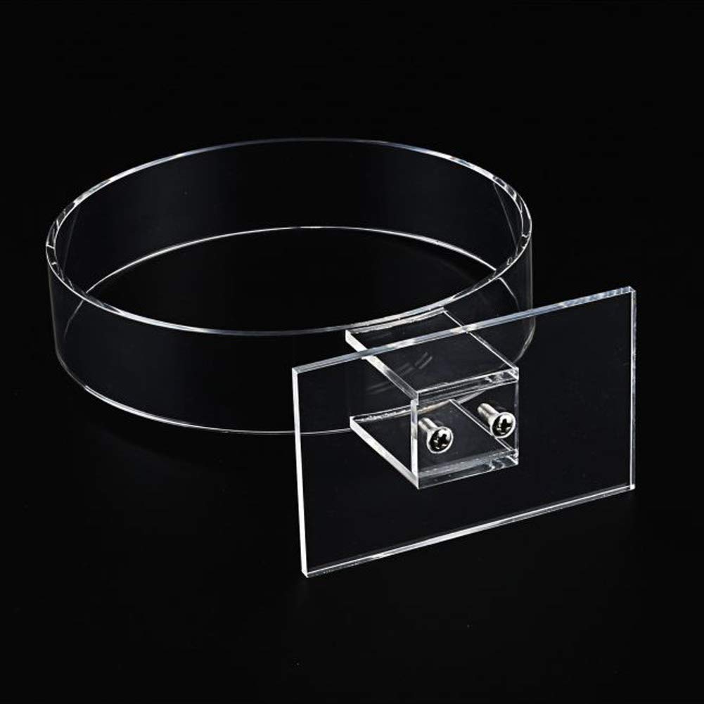 lasenersm 2 Pieces Clear Acrylic Headband Display Stand Single Headband Holder Hairband Display Stand Hair Hoop Holder Acrylic Headband Organizer, Transparent